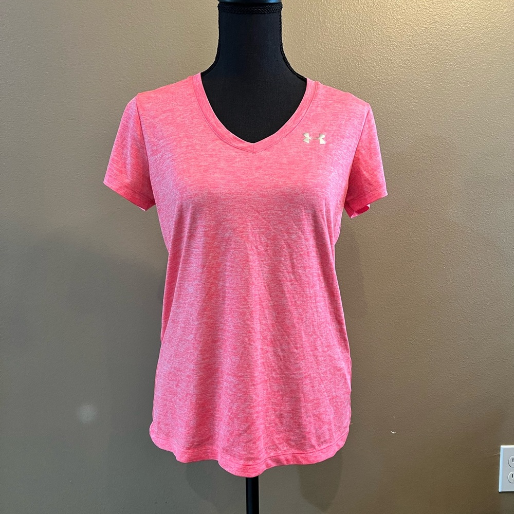 Under Armour Pink Fitted Short Sleeve T-Shirt